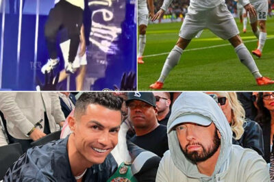 Goat meets Goat! The crowd went wild at Eminem’s Abu Dhabi concert when the rap legend paused mid-performance to channel Cristiano Ronaldo’s iconic ‘Siiuuu’ celebration. As he nailed the pose and let out the triumphant cry, fans erupted in cheers, their energy shaking the venue.