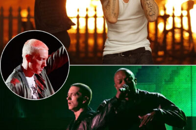 Eminem, Rihanna, Dr. Dre, and Skylar Grey delivered a performance so intense, it felt like history in the making. As the haunting piano intro of Love the Way You Lie echoed through the stadium, Rihanna’s powerhouse vocals soared, sending chills through the sea of fans, who swayed and sang along with every word. The energy exploded as Eminem took the mic, spitting raw, relentless verses with fire in his eyes, his every move radiating pure respect for the legendary Dr. Dre standing beside him. When I Need a Doctor began, the atmosphere shifted—the emotion was palpable, the pain in Skylar Grey’s voice cutting deep, resonating even stronger with Dre’s real-life battle for recovery.