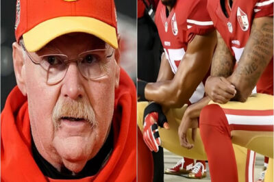 “They never learn from their mistakes”: Coach Andy Reid immediately suspends 3 players for kneeling during the national anthem, which they were not allowed to do.