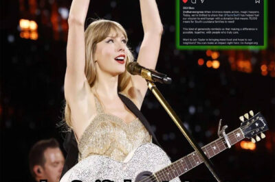 Taylor Swift SHOCKS South Louisiana with a Huge Donation: 75,000 Meals for Families in Need! 🥺❤️