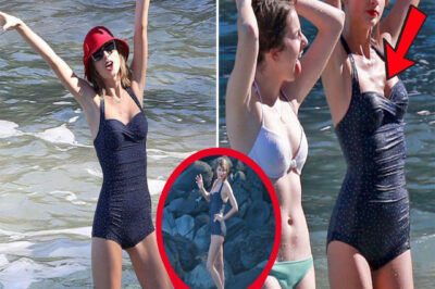 Taylor Swift Radiates Elegance in a Blue Swimsuit While Vacationing with Friends
