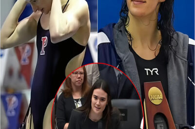 BREAKING: Transgender swimmer Lia Thomas’ former team-mate demands an apology for being ‘forced to undress with him 18 times a week’… after American lost legal battle to compete in women’s events at the Olympics!”