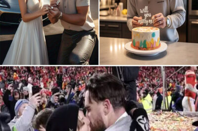 Travis Kelce Bakes a Proposal Cake for Taylor Swift — and Tops It Off with a $200,000,000 Supercar. Who needs a ring when you’ve got frosting and horsepower? In a jaw-dropping, sugar-coated surprise, Kelce whipped up a proposal plan months in the making — complete with a homemade cake and a luxury car worth over $200,000,000, titled in Taylor’s name. The catch? She had no idea. And yes, this might be the most expensive dessert in history, leaving everyone stunned.