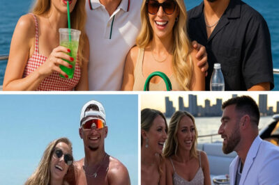 “Travis Kelce and Taylor Swift’s Glamorous Yacht Double Date with Patrick and Brittany Mahomes – Inside the Luxe Getaway + Jaw-Dropping Photos!” 😮😲 The high seas just got sizzling! Over the weekend, NFL stars Travis Kelce and Patrick Mahomes were seen living it up on a luxurious yacht with none other than Taylor Swift and Brittany Mahomes. From champagne to sunshine, this star-studded double date was pure A-list paradise.