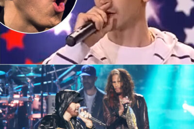The 17-year-old white boy walked onto the Got Talent stage, carrying the weight of a past that never really let go. Growing up as the only white kid in a rough neighborhood, he was an outsider—pushed around, picked on, and left out. Every day felt like a battle just to get through. But there was one voice that kept him going: Eminem. The lyrics weren’t just songs—they were survival, a friend in the noise, a mirror to his own pain. Now, under the hot glare of the stage lights, he faced the crowd not with fear, but with fire. As he launched into “Sing for the Moment,” every word came from somewhere deep—every note cracked open a part of his story. The room went still. Then it exploded. The audience roared, the judges sat frozen, and for those few minutes, he wasn’t just a kid with a hard past—he was a force, turning pain into power, and proving that music really can save a life.