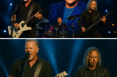 Fans were left speechless when Metallica unleashed a roaring, full-throttle tribute to Elton John at this year’s Gershwin Prize ceremony. No one expected the kings of metal to take on a classic from the Rocket Man himself—but they didn’t just cover it, they transformed it. With pounding drums, searing guitar solos, and raw emotion, Metallica paid their respects in a way only they could. The crowd erupted. Even longtime Elton fans were blown away. In that moment, genre didn’t matter—just the power of music done right. It was bold, unexpected, and unforgettable. A once-in-a-lifetime collision of legends that left everyone craving more.