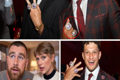 Patrick Mahomes shocked the world when he revealed that he would destroy his most valuable Supper Bowl ring to get a $1 million ruby ​​as a gift for Travis Kelce and Taylor Swift’s newborn baby. Both Travis and Taylor were stunned when they found out what the gift was
