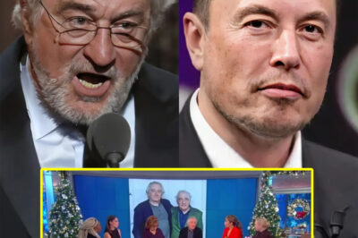 BREAKING NEWS: Robert De Niro stands up for Joy Behar and calls out Elon Musk on The View: “He does not deserve people’s trust”.