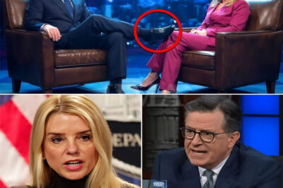 EXPLOSIVE TV MOMENT: Pam Bondi STUNS Stephen Colbert with a Brutal Comeback LIVE on The Late Show