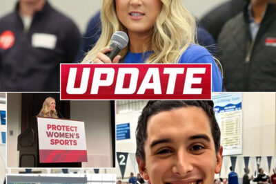 Former NCAA swimmer Riley Gaines shares powerful message to all men in the surprised transgender community