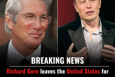 Richard Gere leaves the United States for Spain with his family and vows never to return, citing reasons related to Elon Musk.