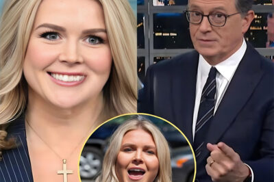 Ѕʜ.0.СKɪɴ𝖦 SHOWDOWN: Karoline Leavitt hijacked Stephen Colbert’s stage in a fiery clash that turned a comedy interview into a cultural confrontation—leaving the audience gasping, Colbert speechless, and producers scrambling as the segment was cut short in what many are calling the moment late-night TV lost control!