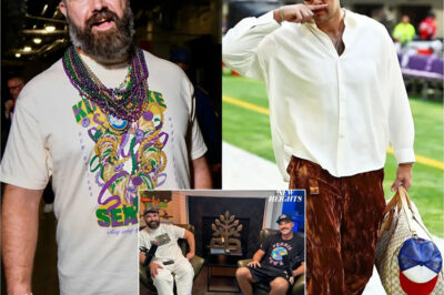 Jason Kelce pokes fun at Travis’ designer duds while announcing big change to his Underdog brand