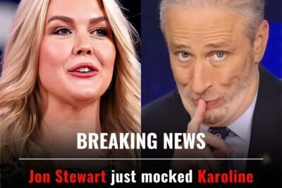 SHOCKING: Jon Stewart just mocked Karoline Leavitt but immediately faced her ruthless comeback—a statement that exploded all over American social media!