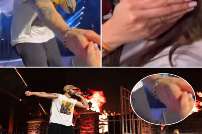 Known for rarely interacting with fans, Eminem creates an unforgettable moment as he steps off the stage to shake hands with fans at a concert in Bahrain. The crowd erupts with emotion, witnessing a rare and powerful connection that will be remembered forever!