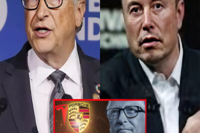 Elon Musk “Funnily Teases” Bill Gates When He Learns That Microsoft’s Boss Bought a Porsche Instead of a Tesla! Who Is the King of Electric Cars?!