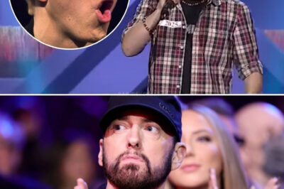 A 17-year-old boy with a stutter stepped onto the stage, his eyes filled with uncertainty as he faced the judges. Their impatience was evident as he struggled to get through a single sentence, and you could almost feel their disappointment. But then, the beat dropped—Eminem’s legendary rhythm filled the air—and suddenly, this shy kid transformed. With each word, he fired off verses with flawless precision, hitting every line like a true superstar. The audience sat frozen, jaws dropped, as he tore through the rap. By the end, the judges were left speechless, their earlier doubt replaced with awe and admiration.