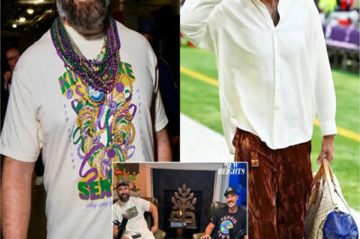 Jason Kelce pokes fun at Travis’ designer duds while announcing big change to his Underdog brand