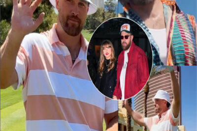 Travis Kelce surfaces at Justin Timberlake’s Las Vegas golf event after Taylor Swift spotlight break