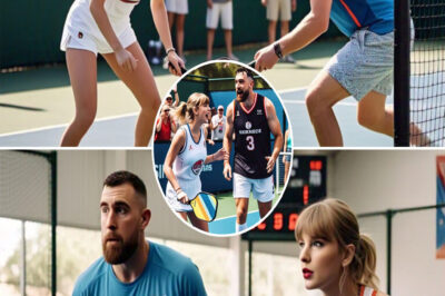 Fans recently spotted a couple on a pickleball court who bore an uncanny resemblance to Travis Kelce and Taylor Swift. From their playing style to their surprisingly coordinated fashion choices, everything about them turned heads—and left onlookers doing a double take…