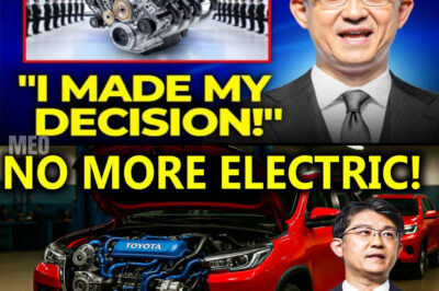 “Toyota CEO claims: New engine will ‘completely beat’ electric cars by 2025! Is this a major turning point in the auto technology race?”