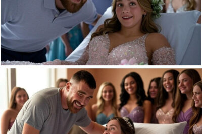 “THE MOMENT OF DESTINY! Travis Kelce Made a Miracle – Flew the Entire 12th Grade Class to the Hospital Bed So a Young Cancer Patient Wouldn’t Miss the Prom of His Dreams, A Story as Beautiful as a Fairy Tale!”