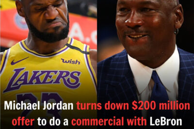 “Michael Jordan Shocks by Turning Down $200 Million Offer to Star in an Ad with LeBron James! Is This a Showdown Between Two Basketball Legendaries or Just a Confusing Decision by the ‘GOAT’?”