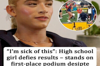 High school girl claims first-place podium spot despite losing to trans athlete
