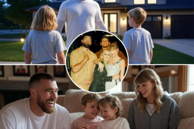 Patrick Mahomes made an unexpected visit to Travis Kelce’s house and brought along his kids, Sterling and Bronze. He asked Travis and Taylor Swift to look after them for a while, trusting them with the task while he and his wife took baby Golden with them. Travis, caught off guard and lacking babysitting experience, was clearly unsure. But Taylor lit up with excitement. To Travis’s shock, Taylor handled everything like a pro — prompting him to ask, “Since when did you learn how to do all this?!”