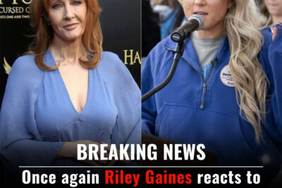 Once again Riley Gaines reacts to the British author reiterating her views on transgender people