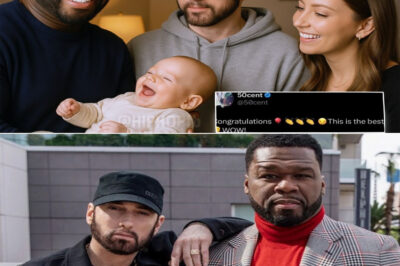 50 Cent congratulated Eminem in a heartfelt and humorous message after Eminem’s daughter, Hailie Jade, revealed that she had welcomed a baby boy. This moment wasn’t just a family joy but also a touching reminder of the long-standing friendship between these two rap legends.