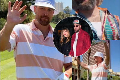 Travis Kelce surfaces at Justin Timberlake’s Las Vegas golf event after Taylor Swift spotlight break