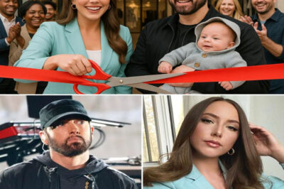 Eminem Surprises Hailie at Fashion Launch with Mysterious Gift — What He Whispered and the Hidden Hoodie Message Left Her in Tears and Fans Speechless!At the launch of her fashion brand Shady & Me, Hailie Jade shared heartfelt stories about her father, but the real shock came when Eminem unexpectedly appeared onstage carrying a small, mysterious gift. He reached into his pocket, pulled out something faded, and whispered a single line that left Hailie visibly shaken. Then, cameras caught her reaction to a secret message stitched inside his hoodie — a message so powerful it brought tears to her eyes. What was the gift? What did he say? And why did this intimate moment shake the world?