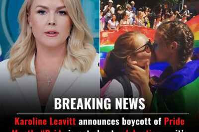 BREAKING : Karoline Leavitt announces boycott of Pride Month: “Pride is not about celebration — it’s about being sober and boycotting the culture that’s being imposed on our children.”