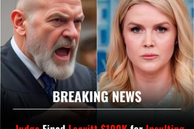 Judge Fined Leavitt $100K for Insulting Biden, 7 Minutes Later, Bondi Cuffed Him