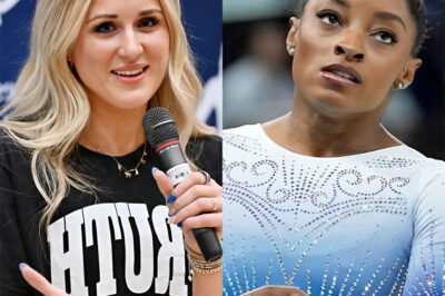 Riley Gaines Fires Back at Simone Biles, Bringing Up Gymnast’s Painful Past in Heated Transgender Debate
