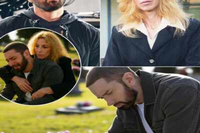 Eminem quietly visited his mother Debbie’s grave — not with anger, but with an unexpected wave of longing. As he reached out and touched her headstone, something shifted. The bitterness, the pain, the lyrics soaked in resentment faded into memories of childhood warmth he thought he’d buried long ago. And then, he noticed something — a detail, a message, a secret she had carried to her grave. A truth she never spoke… one that changed everything. In that moment, Eminem didn’t just mourn his mother — he finally met the part of her he never knew.