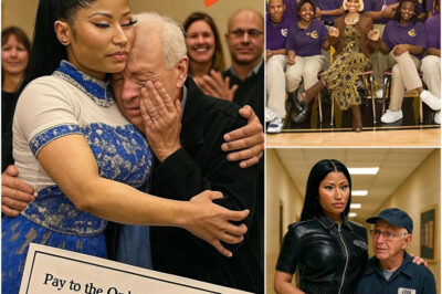 What Nicki Minaj Did Next Left Everyone in Tears—Even Mr. John Couldn’t Believe It!  During a surprise visit to her old high school, Nicki Minaj was heartbroken to see that Mr. John, the beloved school caretaker, was still sweeping halls at age 79 just to make ends meet. But what happened just moments later stunned not only the entire school, but also sparked a nationwide reaction. What did Nicki do that left students cheering, teachers crying, and the internet buzzing with admiration? The full story will leave you speechless… and inspired.