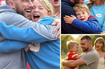 SWEET SURPRISE: Young Fan Calls Travis Kelce “Dad” in Front of Taylor Swift—Her Reaction Has Everyone Talking. During a casual outing, Travis Kelce and Taylor Swift were caught off guard when a young fan ran up, gave Kelce a big hug, and blurted out, “Dad!” The unexpected moment left Taylor gasping, “My heart!”—and now fans can’t stop buzzing. Was it just an innocent mix-up, or something more heart-melting? The moment was caught on video—and it’s stealing hearts across the internet.