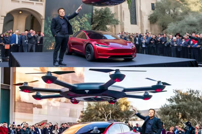 Elon Musk’s 2025 Flying Tesla Prototype Leaves the World in Awe – But It’s What It Can Really Do That No One Saw Coming…  The sleek design alone is enough to turn heads—but early footage of Tesla’s flying prototype has sparked global buzz for one shocking reason. What hidden tech is Elon Musk unleashing this time—and could this be the moment that changes transportation forever?