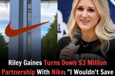 SHOCKING REJECTION: Riley Gaines Turns Down $3 Million Nike Deal—“I’d Rather Lose Money Than Save a Woke Brand” Why would an athlete give up millions of dollars? Riley Gaines just stunned the sports world by turning down a $3 million sponsorship offer from Nike—and she’s not backing down. Her powerful words, “I’d rather lose money than save a woke brand,” are stirring up debate. What message is she really sending, and how is Nike responding behind the scenes? The ripple effects may just be beginning…