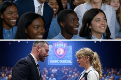 Travis Kelce just awarded 87 scholarships to aspiring young musicians in Reading, Pennsylvania—but it was Taylor Swift’s surprise speech that really stole the moment. As her words echoed through the auditorium, the room fell silent. What did she say that left everyone speechless? And why is this moment considered one of the couple’s most powerful? The touching story behind it will stay with you.