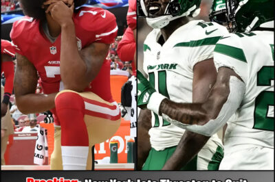 BREAKING: New York Jets Players Reportedly Threaten to Leave Team If Team Signs Colin Kaepernick. Tensions are boiling over in the Jets locker room as multiple players have reportedly vowed to leave the team immediately if the team signs Colin Kaepernick. What’s driving this dramatic ultimatum—and how is the leadership reacting behind the scenes? This controversy could reshape the team’s future overnight.