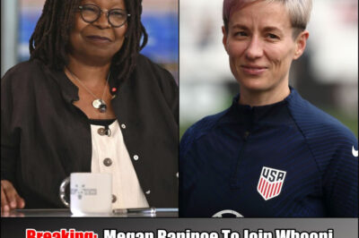 Breaking headlines reveal Megan Rapinoe’s next bold move: joining Whoopi Goldberg on The View after hanging up her cleats. But what drew the outspoken soccer star to daytime TV—and what controversial topics is she ready to tackle alongside one of America’s most polarizing hosts? The unexpected partnership is already sparking fierce reactions.