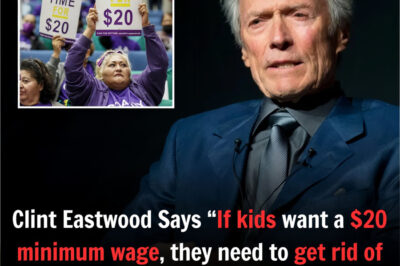Clint Eastwood just sparked a national debate with a bold statement: “If kids want a $20 minimum wage, they’ll first have to abandon their $5 work ethic!” What prompted the Hollywood legend to make such a passionate statement — and why is it causing a stir on social media and in the political world?
