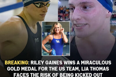 A stunning gold medal has got people talking — but not for the reason you might expect. While Riley Gaines celebrated her hard-fought victory, all eyes were on Lia Thomas, whose presence at the finish line sparked a whirlwind of controversy. What happened in those final moments? The consequences are sending shockwaves across the sports world.