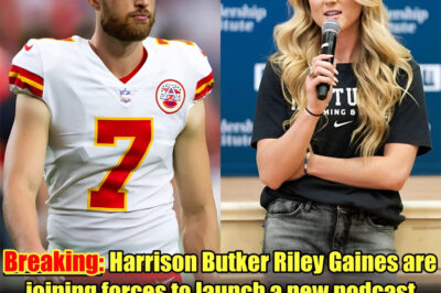 Harrison Butker and Riley Gaines are teaming up in a move that’s already causing quite a stir — the pair are launching a bold new podcast called “America Must Come Back!” What topics will they cover? Why did they choose this moment to speak out? And what message are they sending with such a provocative title? The answers may be more surprising than you think.