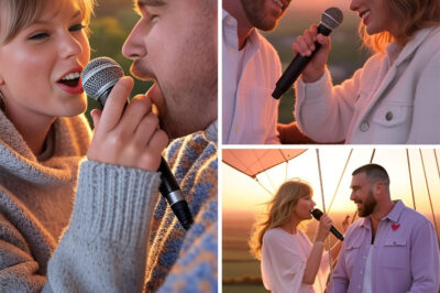 SKY-HIGH SERENADE: Travis Kelce and Taylor Swift Turn Hot Air Balloon Flight Into Surprise Concert—But Their Song Choice Has Fans Excited. In a moment straight out of a fairy tale, Travis Kelce and Taylor Swift surprised fans by turning a romantic hot air balloon flight into an impromptu concert in the clouds. As Taylor’s voice filled the sky and the pair sang in perfect harmony, viewers were left in awe—begging for a copy. But the biggest surprise? The mystery song they chose has sparked intense speculation about their relationship… and possibly their future. What did they sing—and what was the hidden message behind it?