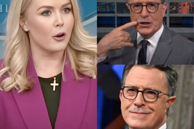 “That Mouth Needed a Pause”:Karoline Leavitt Tried to End Stephen Colbert’s Voice — But His Final Words Changed Everything