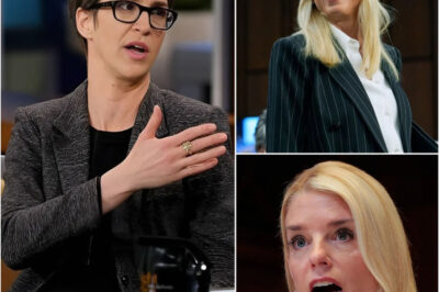LIVE ON AIR: Pam Bondi walked onto the MSNBC set with fire in her eyes and a mission to silence Rachel Maddow in front of a live audience. With a confident smile and a few sharp words, she was ready to steal the show. But just two minutes later, everything changed—and by the end of the show, Bondi couldn’t even look directly at the camera. What did Maddow say that completely derailed Bondi’s plans? Viewers are calling it one of the most surprising comebacks ever captured on live television.